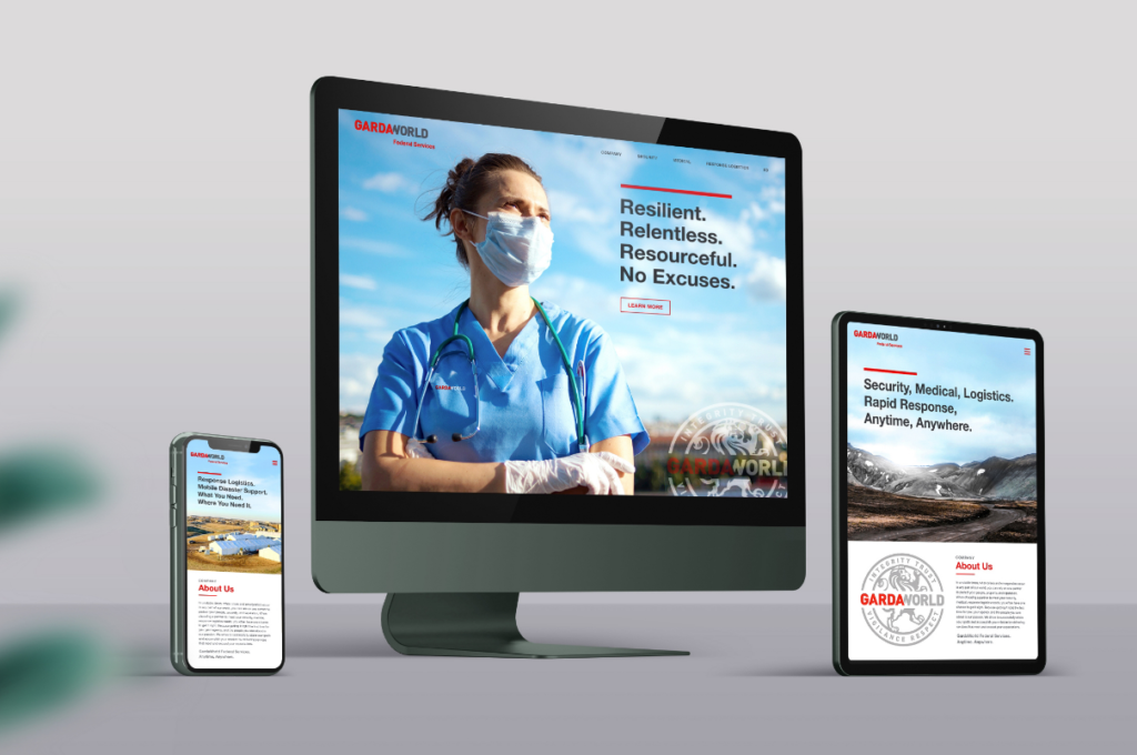 Website Design for Garda-World Federal Services