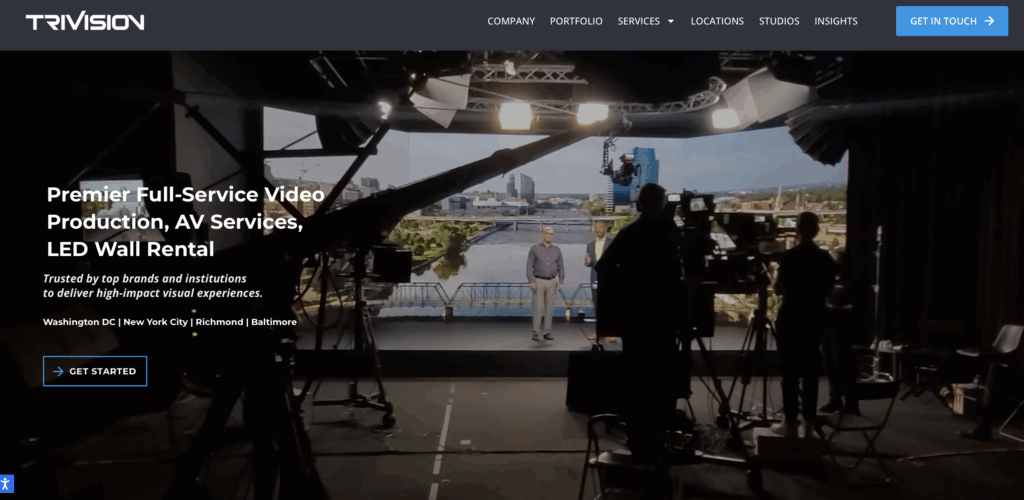 Brand Consistency between TriVision Studios and TriVision Creative